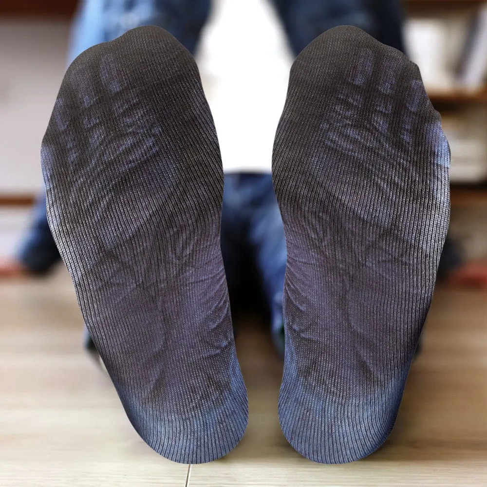 Funny 3D Print Animal Socks Feet Socks Funny Socks Gifts - Polar Bear Feet