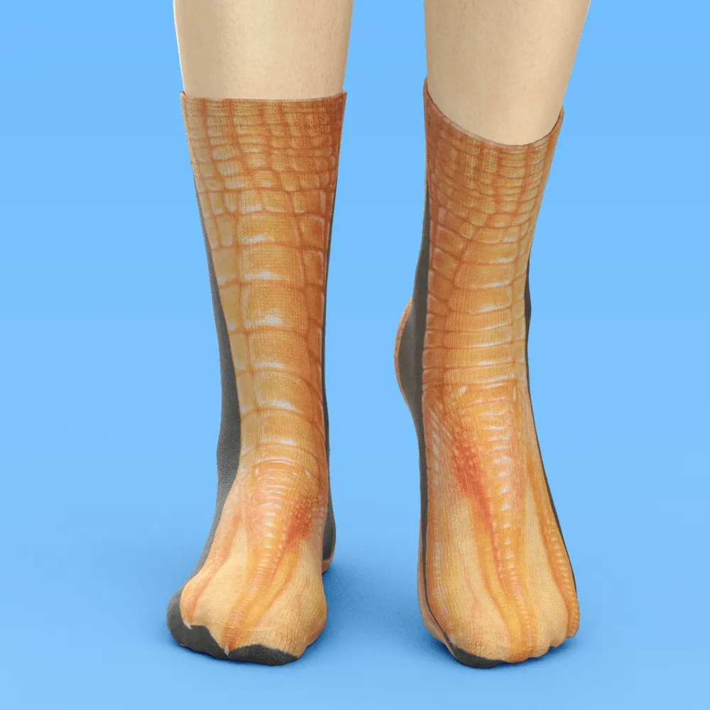 Funny 3D Print Animal Socks Feet Socks Funny Socks Gifts - Polar Bear Feet