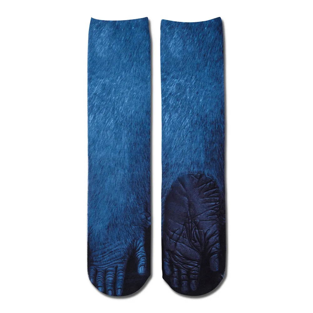 Funny 3D Print Animal Socks Feet Socks Funny Socks Gifts - Polar Bear Feet