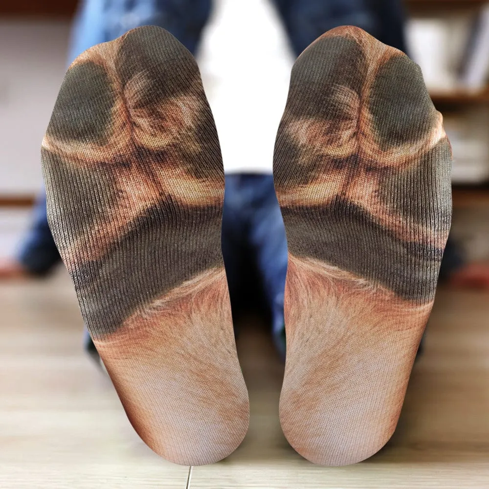 Funny 3D Print Animal Socks Feet Socks Funny Socks Gifts - Polar Bear Feet