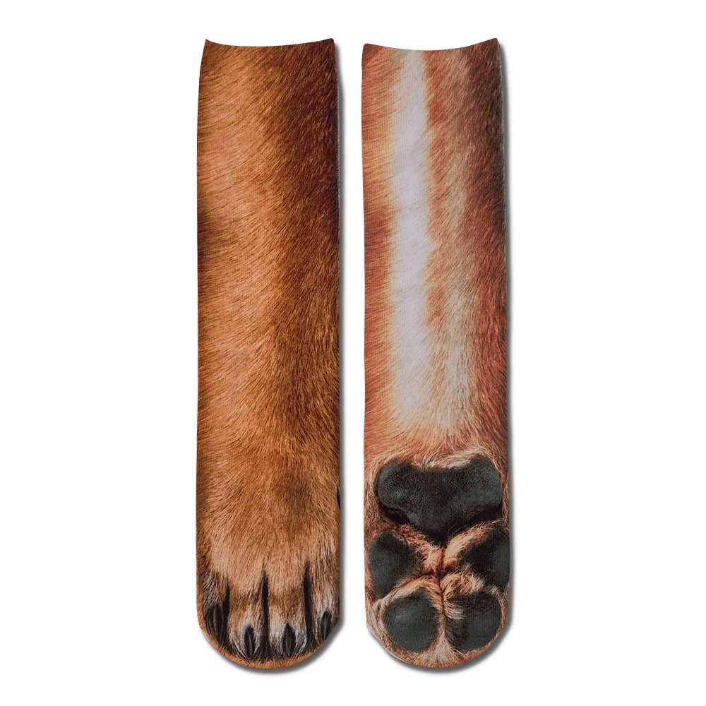Funny 3D Print Animal Socks Feet Socks Funny Socks Gifts - Polar Bear Feet