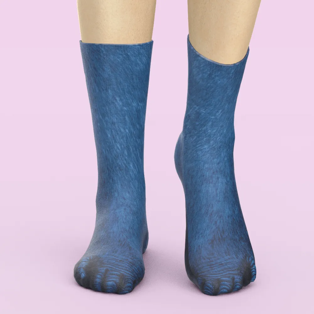 Funny 3D Print Animal Socks Feet Socks Funny Socks Gifts - Polar Bear Feet