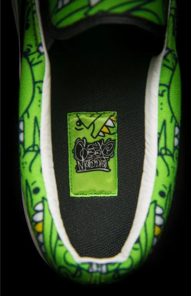 Goop Heads Solid Pattern Men's Canvas Slip On Sneaker
