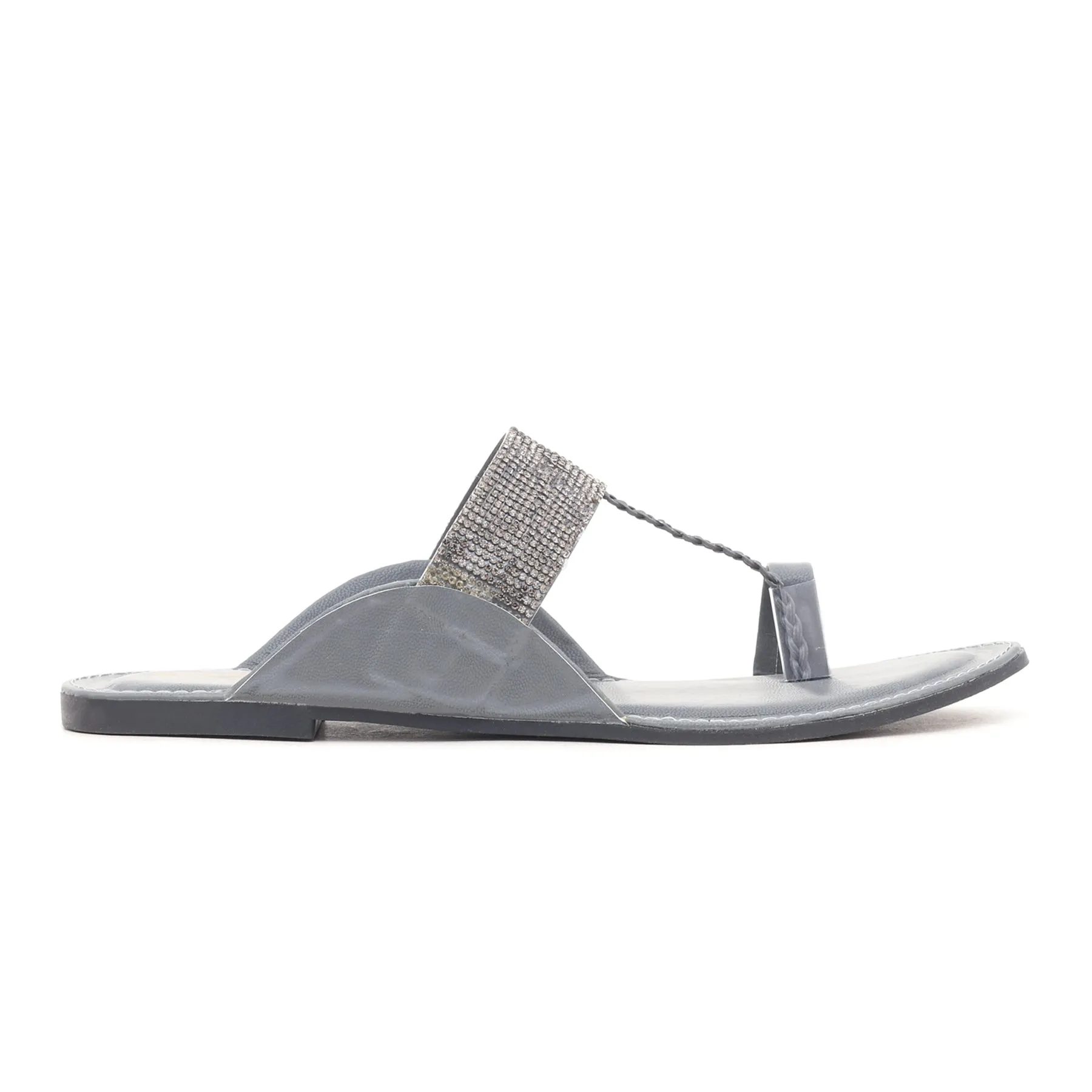 Grey Casual Chappal CL1411