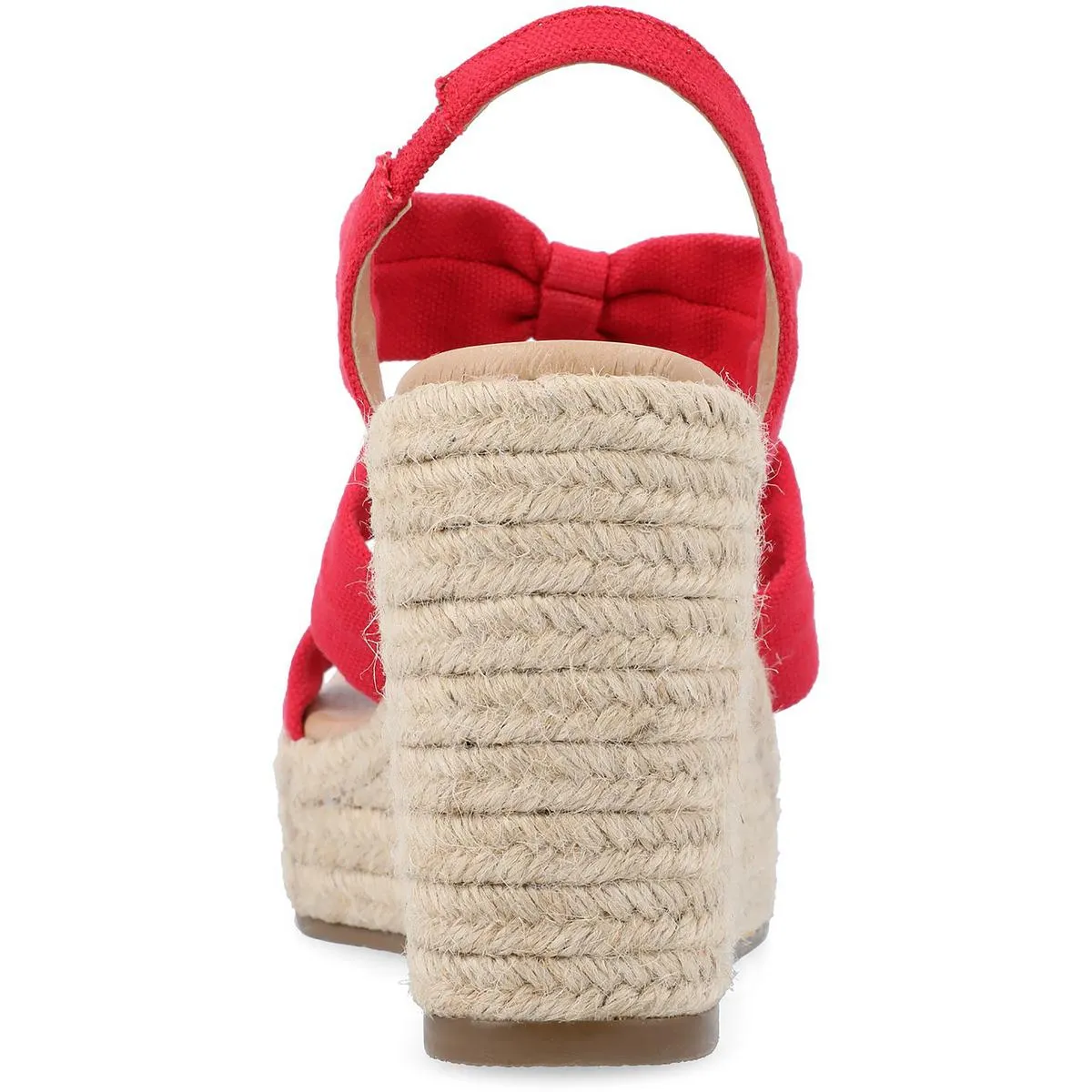 Journee Collection Womens Santorynn Canvas Slip On Espadrilles