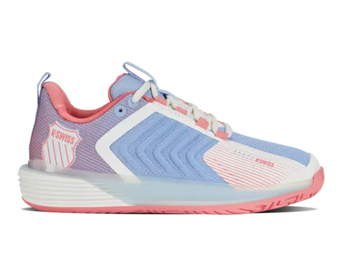 K-Swiss Women's Ultrashot 3 Bright White Open Air Strawberry Ice Shoes
