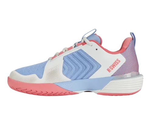 K-Swiss Women's Ultrashot 3 Bright White Open Air Strawberry Ice Shoes