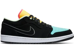 Men's Air Jordan 1 Low "Aurora" (Black/Laser Orange/Bright Crimson)(CK3022-013)