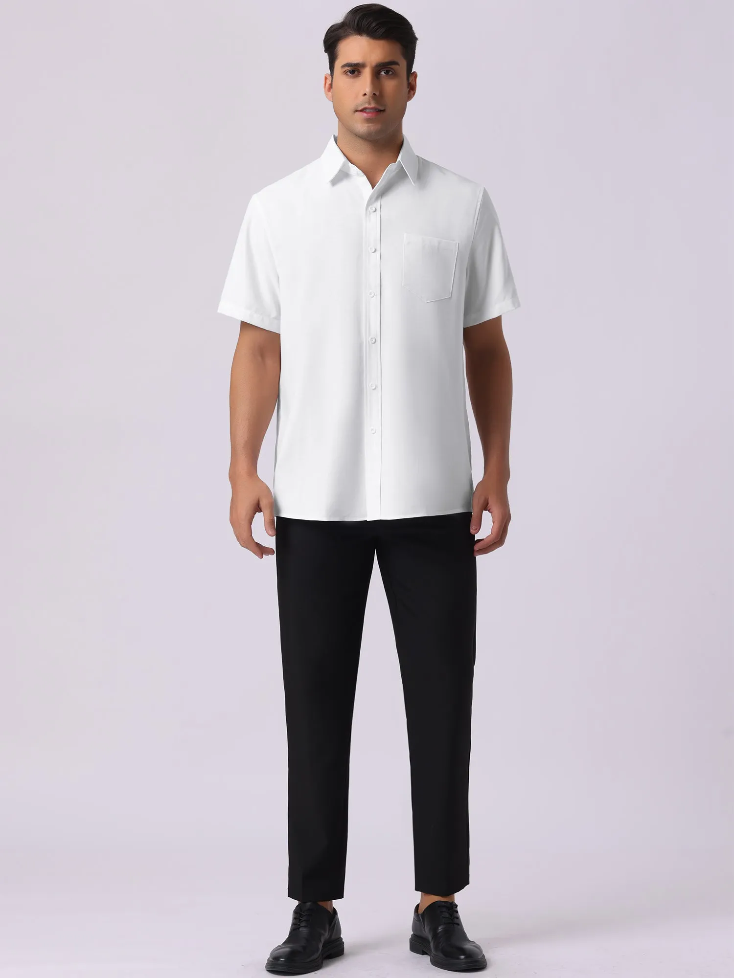 Men's Linen Short Sleeve Button Down Casual Summer Hawaiian Beach Shirts