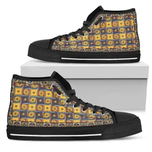 My Happy Place Gallifrey One Carpet Canvas Hightop Shoes