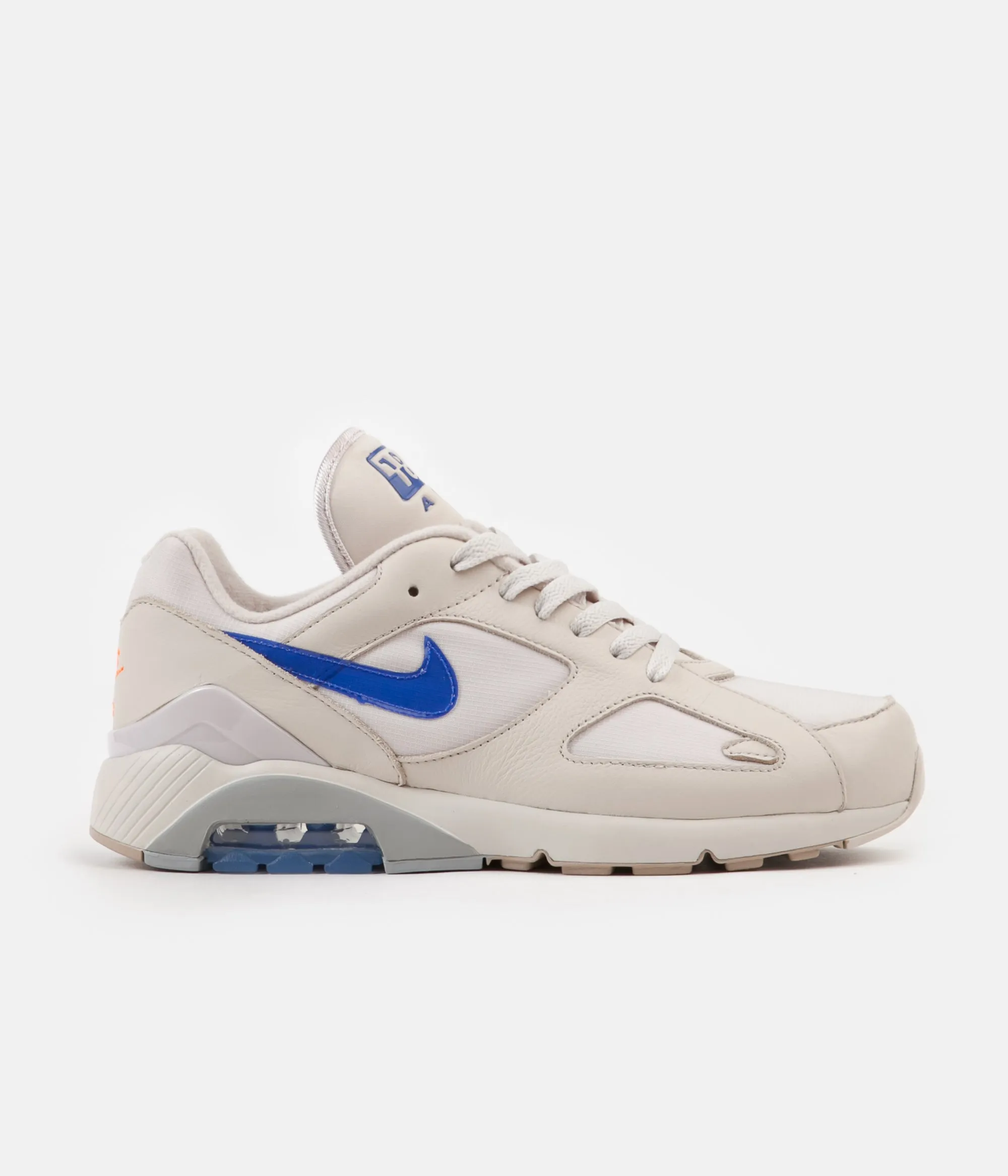 Nike Air Max 180 Shoes - Desert Sand / Racer Blue - Total Orange