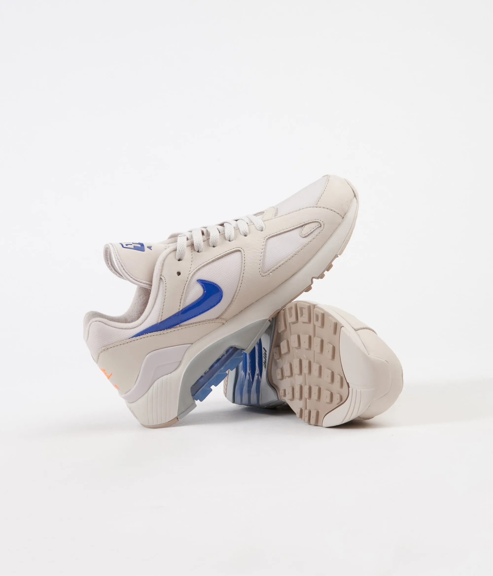 Nike Air Max 180 Shoes - Desert Sand / Racer Blue - Total Orange