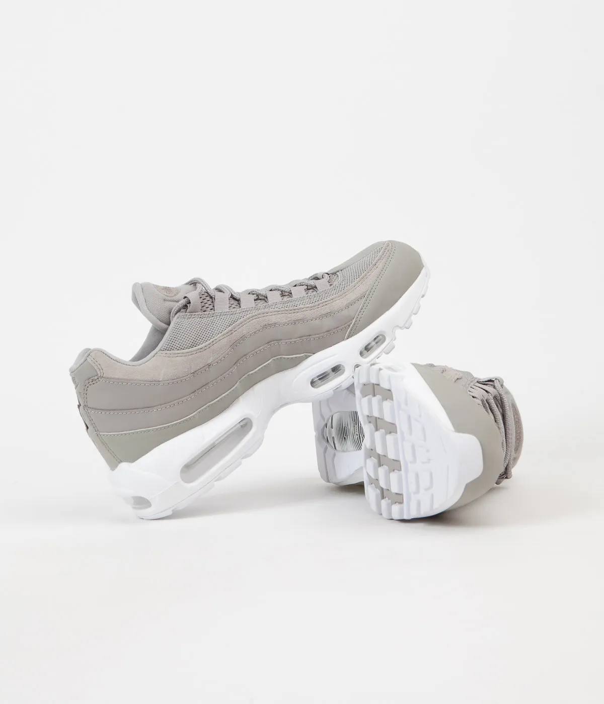 Nike Air Max 95 Premium Shoes - Cobblestone / Cobblestone - White
