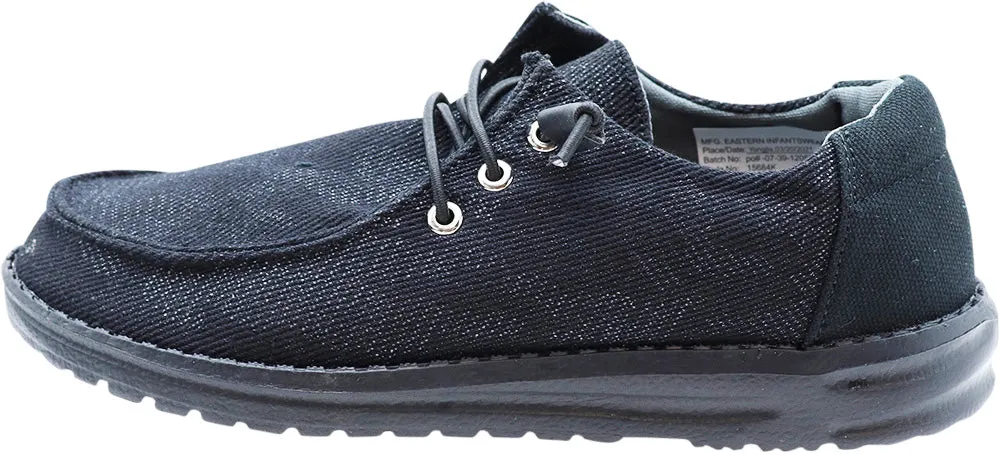 Norty - Boy's and Girl's Lightweight Loafer Slip On Lace Up Casual Boat Shoe