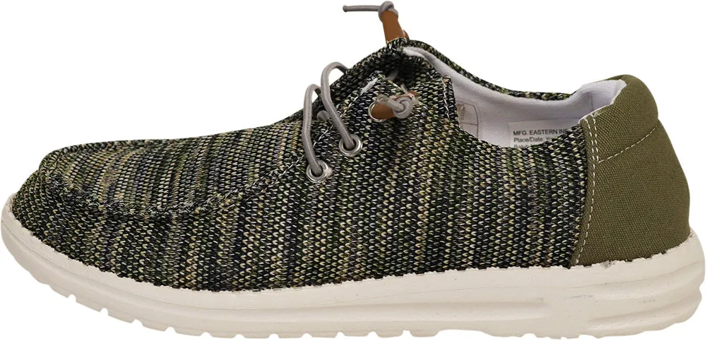 Norty - Boy's and Girl's Lightweight Loafer Slip On Lace Up Casual Boat Shoe