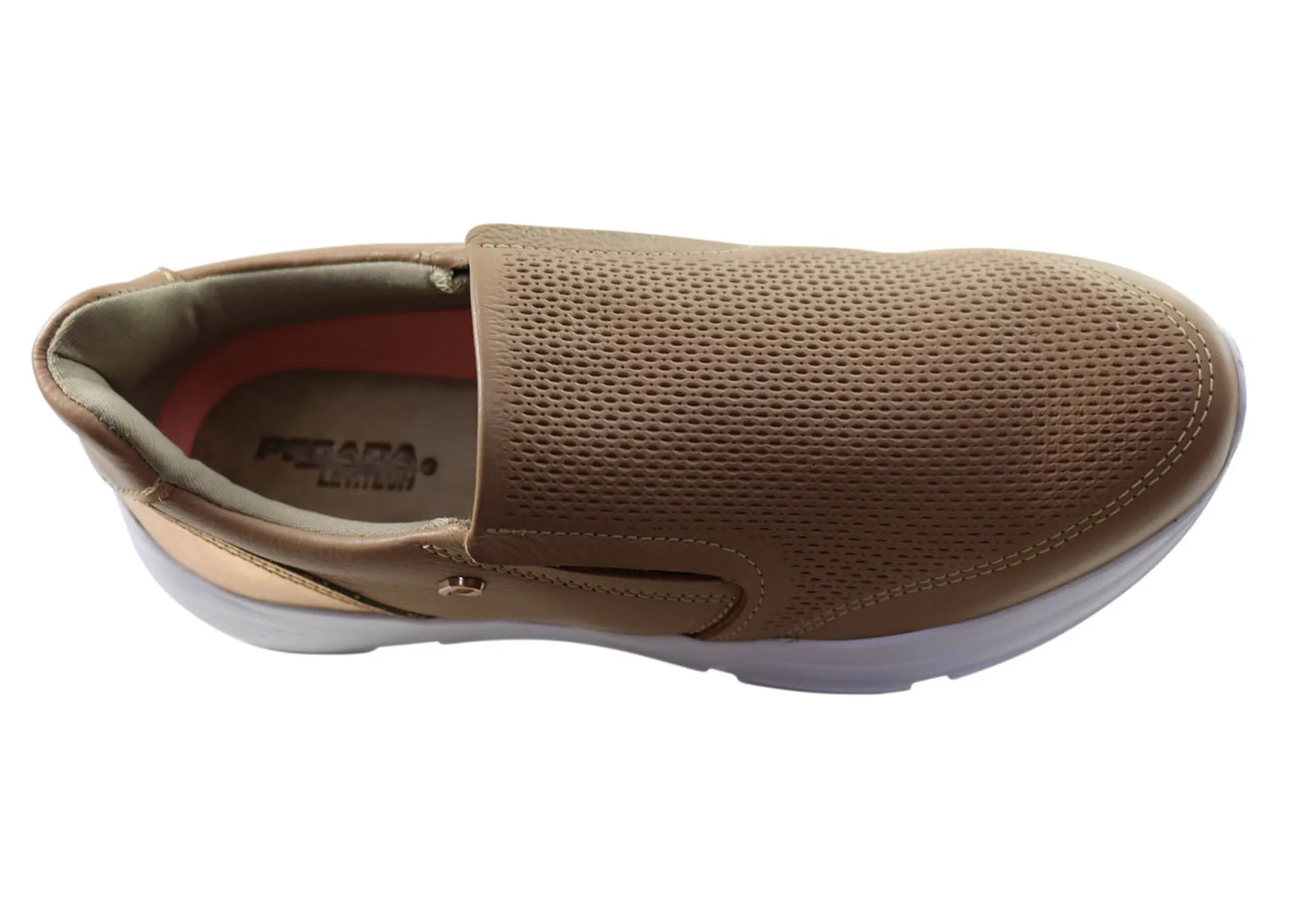Pegada Kerri Womens Comfortable Leather Casual Shoes Made In Brazil