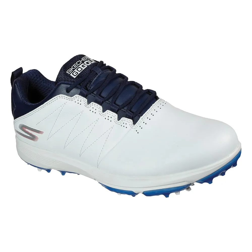Skechers GO GOLF PRO 4 Spiked Shoe - White/Navy