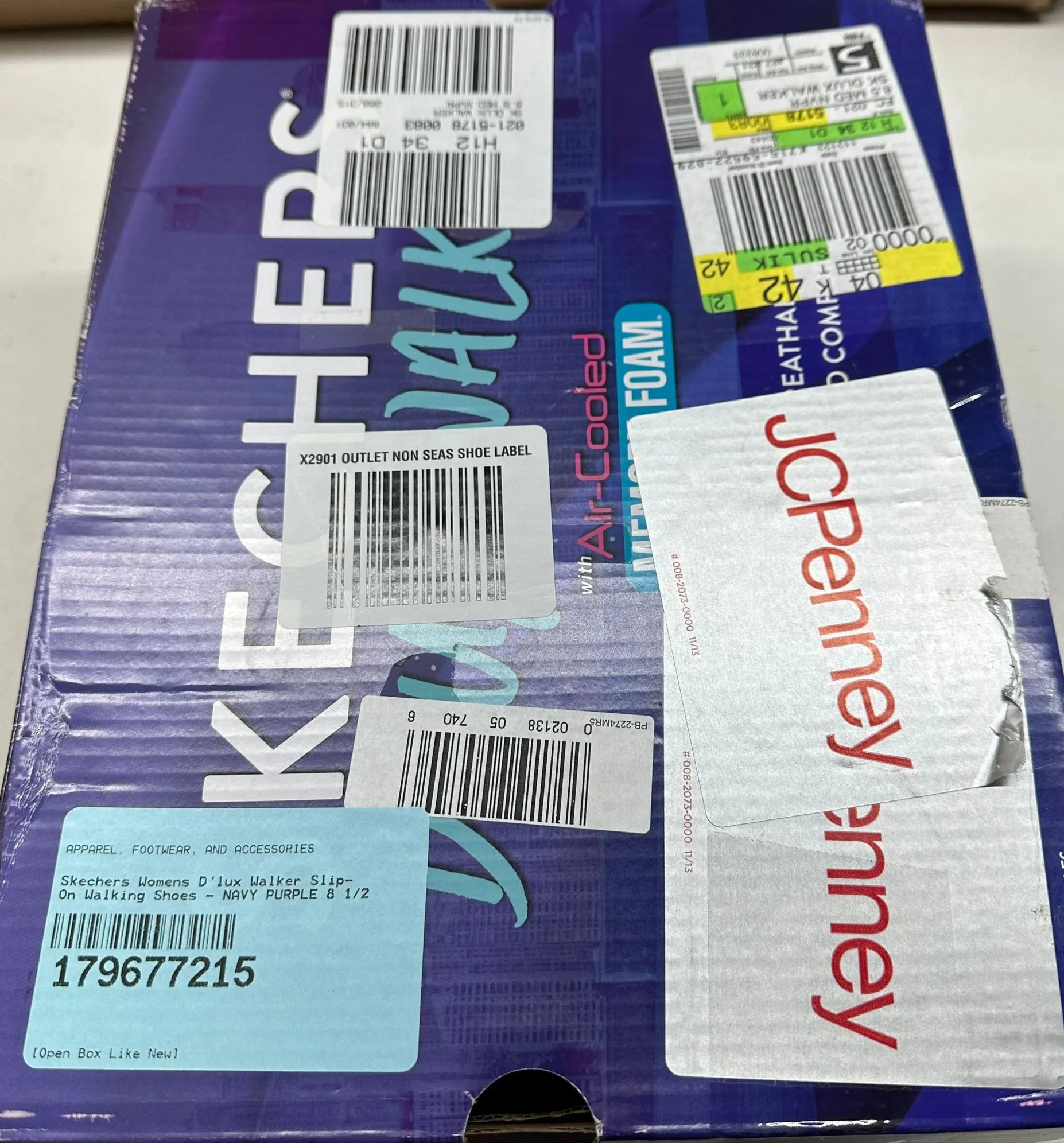 Skechers Women's D'LUX Walker Shoes - Size 8.5 (Open Box)
