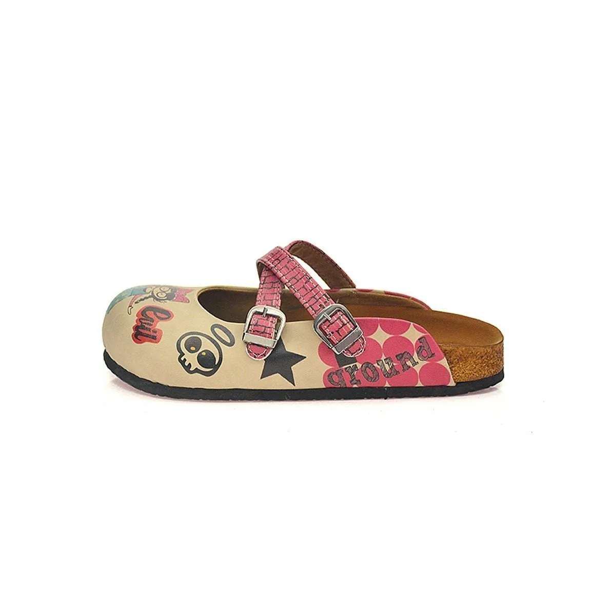 Tan Double-Sided Clogs CAL117