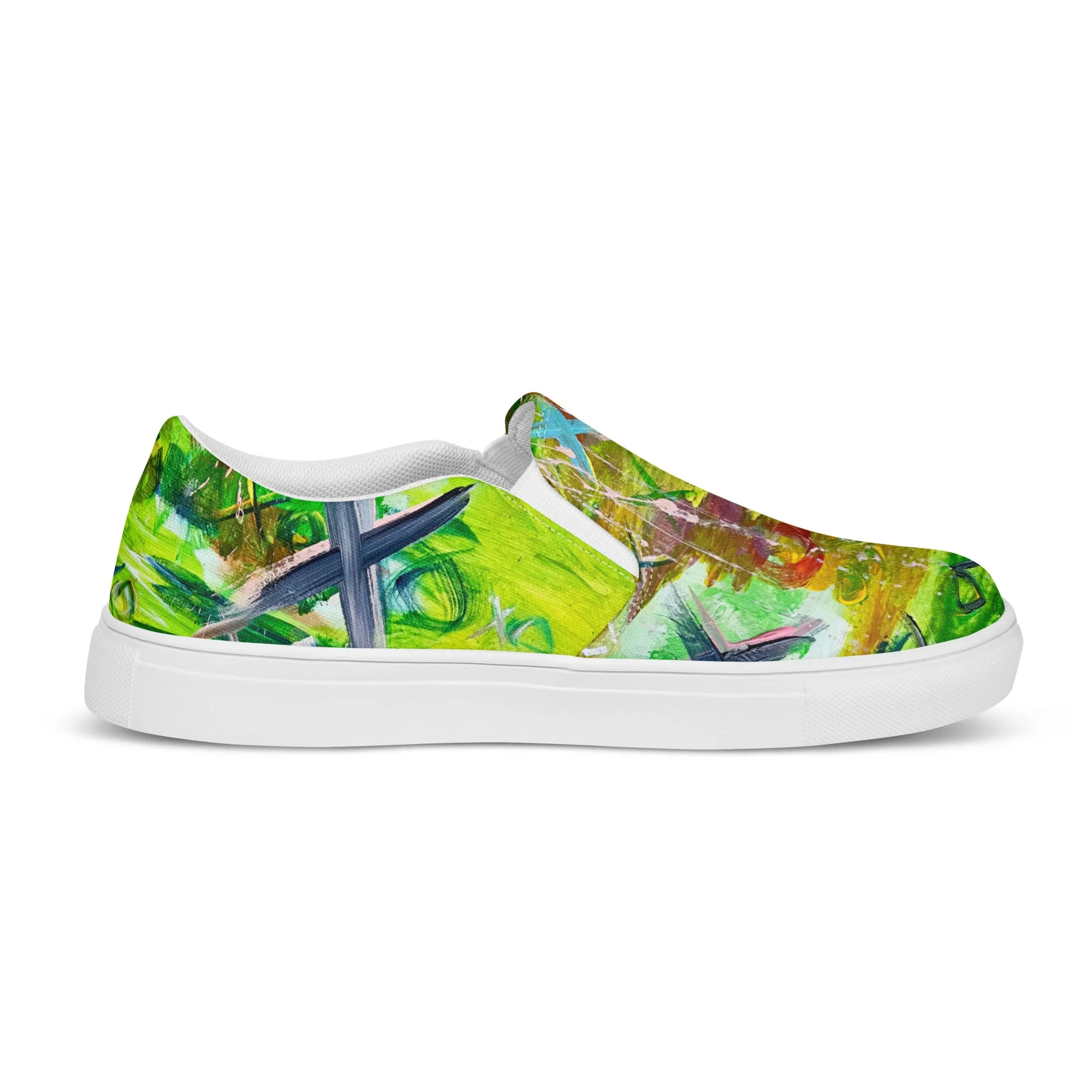 Women’s slip-on canvas shoes- Green
