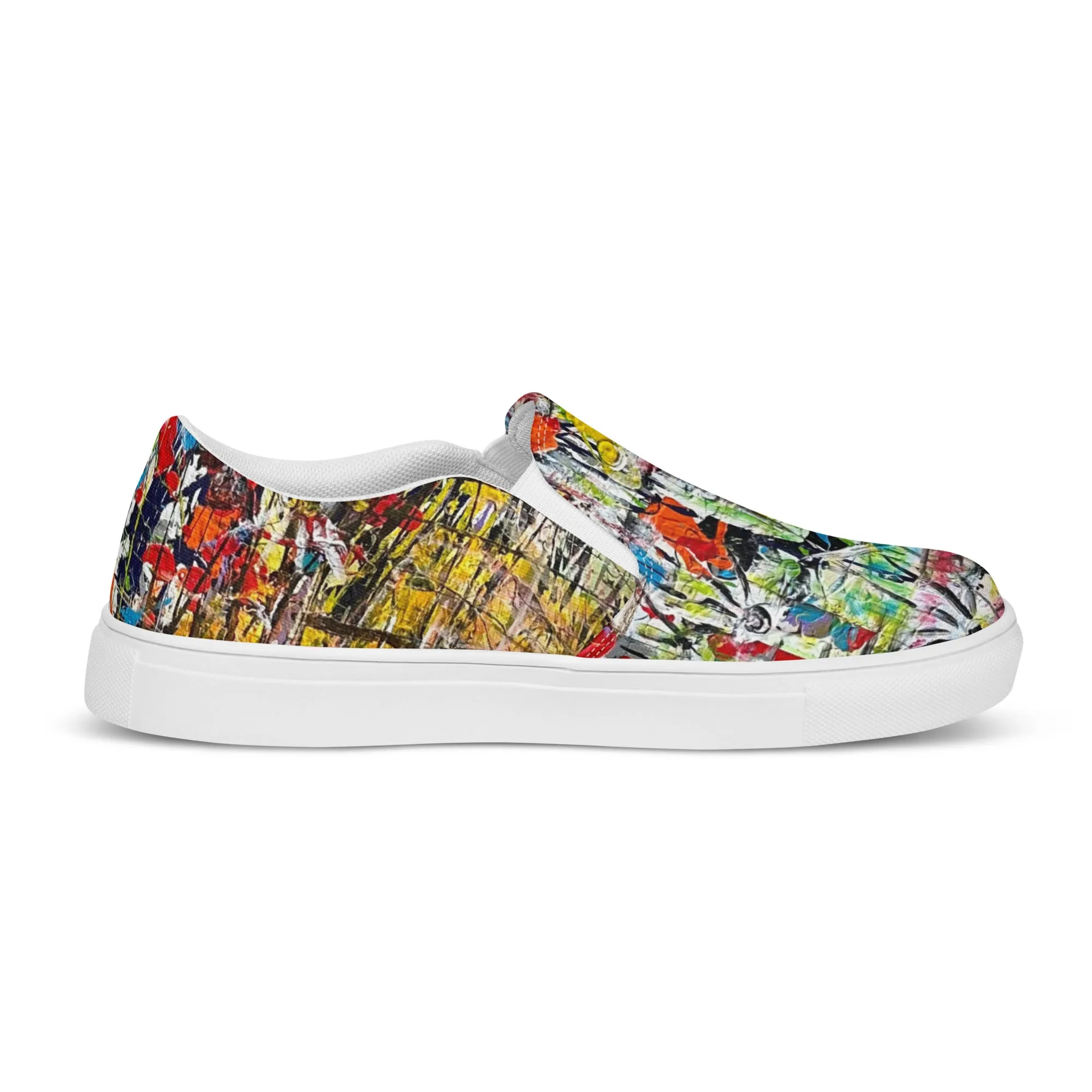 Women’s slip-on canvas shoes- Multi Colour
